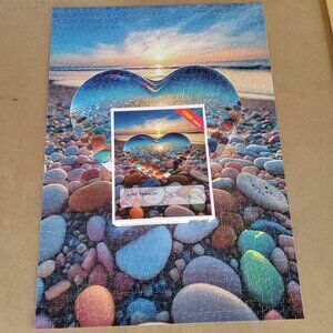 Love Pebbles Beach Puzzle, 1000 Piece Jigsaw Puzzles